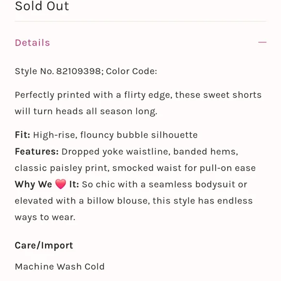 Free People La Rochelle Bubble Shorts High Rise Smocked Waist Paisley Floral XL - Picture 4 of 12